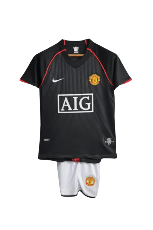 Manchester United 2007/2008 Black Jersey Kids Size
