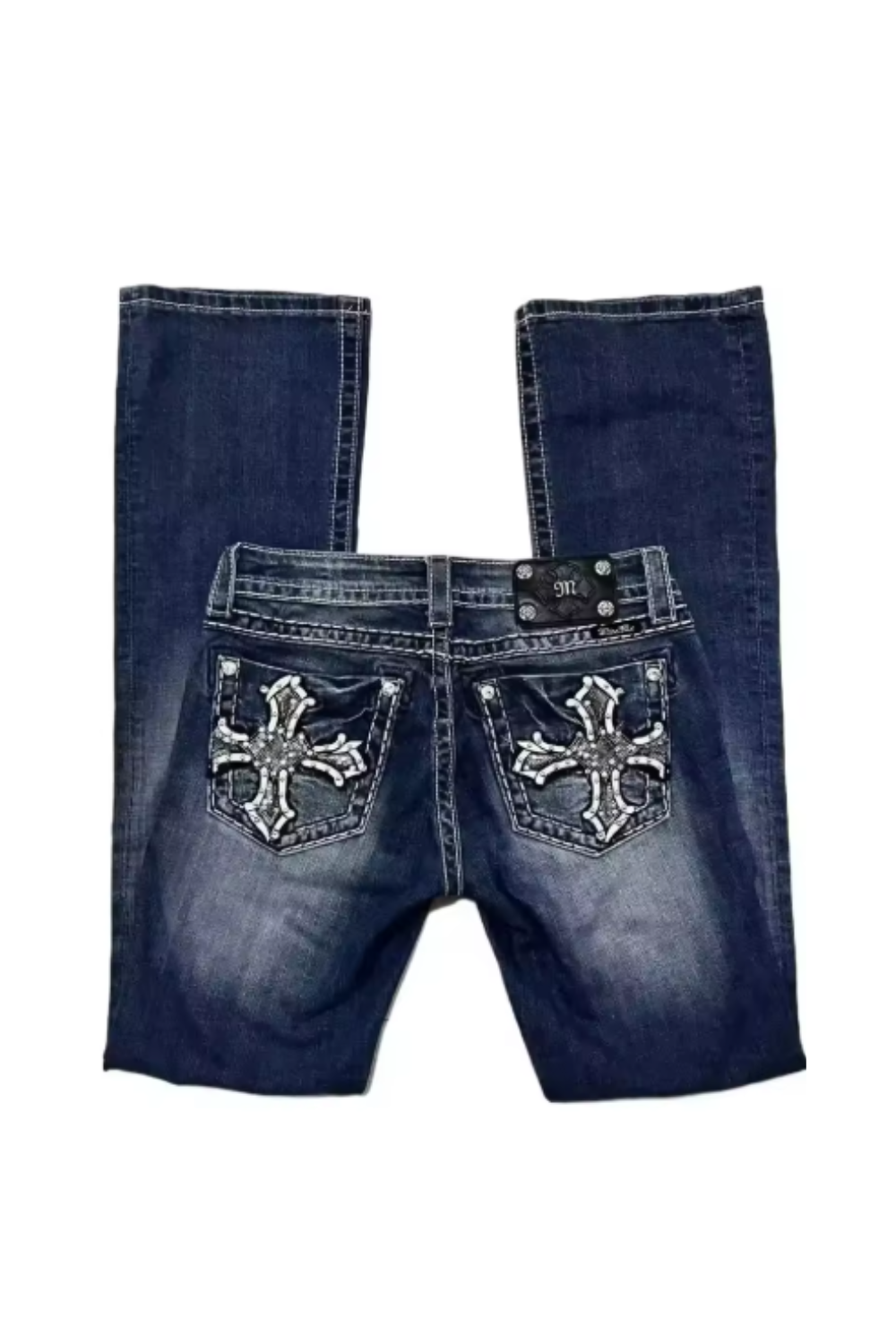 TR Bootcut Jeans White Stitch