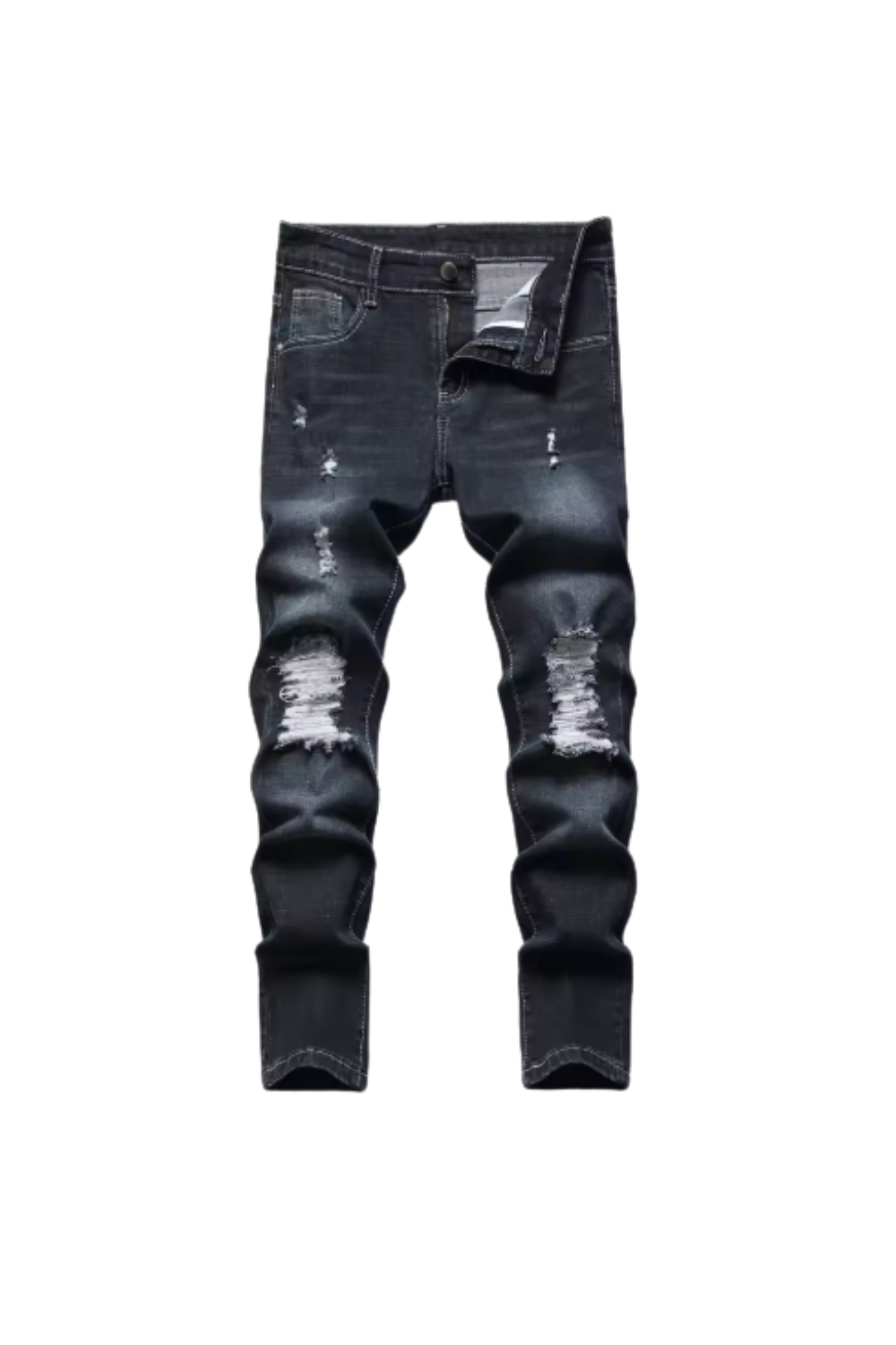 Slim Purple Jeans Washed Black