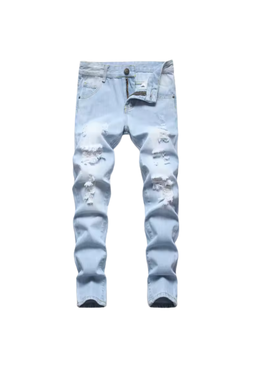 Slim Purple Jeans Washed Blue